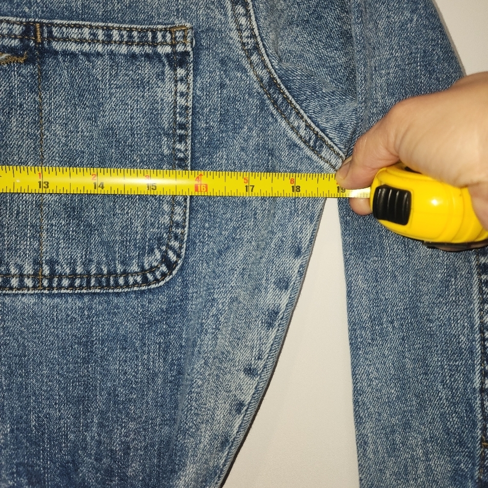 Chic Denim Long-Sleeve Jumpsuit - Picture 6 of 8